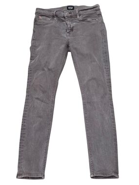 Hudson Nico Midrise Ankle Super Skinny Jeans Grey Size 28 Style WMA407TEN EUC